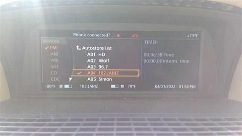 InfoGPSTV Screen Display Screen Front Dash Fits 0608 BMW 750i 3489570