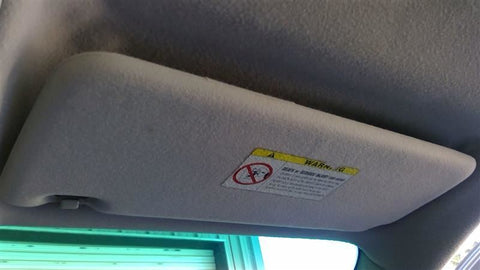 Passenger Sun Visor Illuminated Cloth Fits 0006 BMW X5 3531340