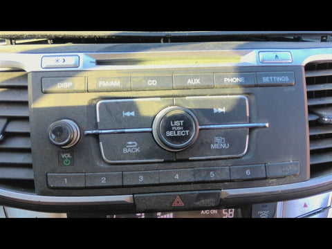 Audio Equipment Radio Sedan Receiver And Face Panel Fits 13-15 ACCORD 4792160