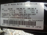 99 00 01 02 03 MAZDA PROTEGE STARTER MOTOR 2.0L AT 2036375