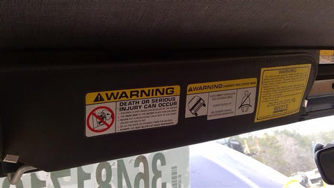 Driver Left Sun Visor Fits 00-02 WRANGLER 3598200