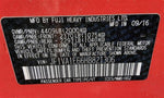 Passenger Sun Visor Illuminated Without Pre-crash System Fits 15-18 WRX 457023