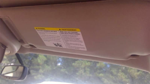 Passenger Right Sun Visor Illuminated Fits 04-15 ARMADA 3419180