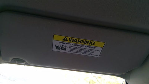 Passenger Sun Visor Illuminated Sedan US Built Fits 1317 ACCORD 4586290