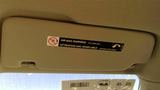 Passenger Sun Visor Without Illumination Fits 0912 AUDI Q5 3492120