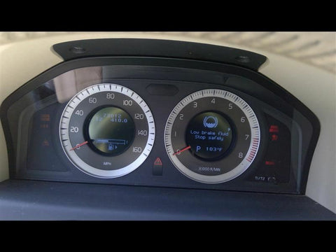 Speedometer S60 Cluster MPH Fits 1011 VOLVO 60 SERIES 3100400