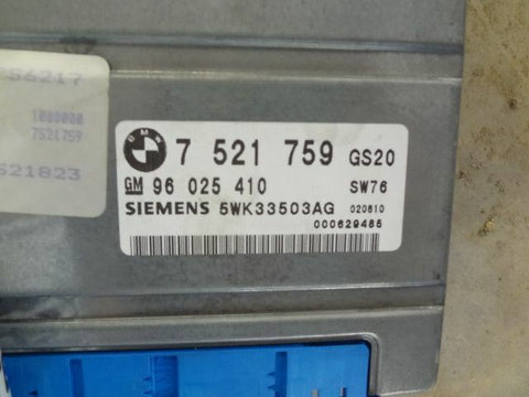 02 BMW X5 CHASSIS ECM TRANSMISSION 3.0L 2057440