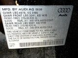 07 08 AUDI Q7 AUTOMATIC TRANSMISSION 4.2L 2480919
