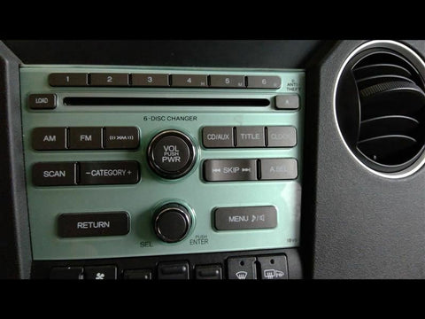 Audio Equipment Radio Receiver AM-FM-6CD EX Fits 09-11 PILOT 2841510