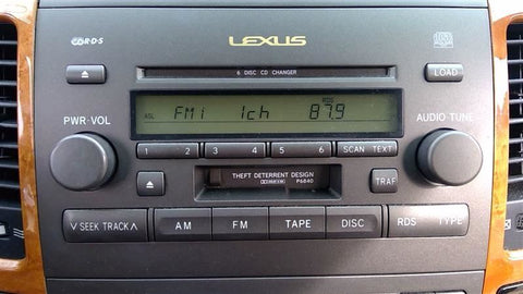 Audio Equipment Radio Receiver 2 Din Size Fits 03-05 LEXUS GX470 346432