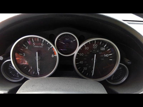 Speedometer Cluster Silver Trim Rings MPH Fits 0912 MAZDA MX5 MIATA 3045110