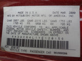 Driver Left Caliper Front Fits 97-04 DIAMANTE 1803436
