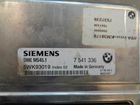 03 04 05 BMW 330CI ENGINE ECM ELEC CONT UNIT ECU EXC. XI W/PERFORMANCE PACKAGE0