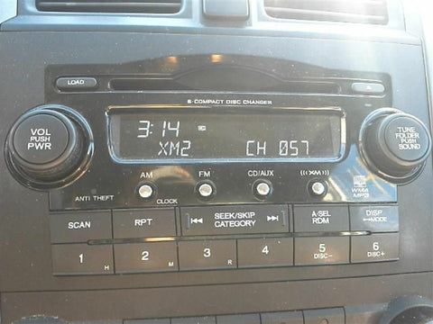 Audio Equipment Radio AMFM6CD With Satellite Radio Fits 07 CRV 2424260