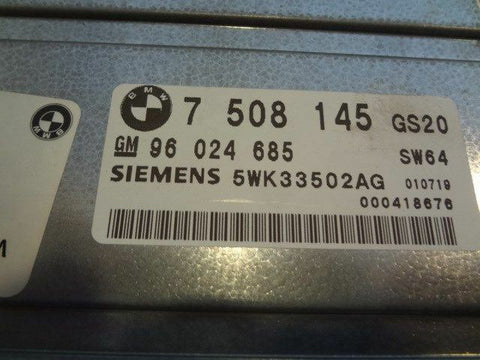 01 BMW 330I CHASSIS ECM TRANSMISSION XI AWD 2070150