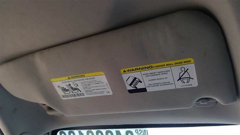 Driver Sun Visor Without Illumination Mirror Fits 0510 GRAND CHEROKEE 3494880