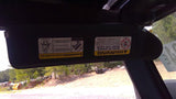 Driver Left Sun Visor With Air Bag Warning Label Fits 0306 WRANGLER 4666611