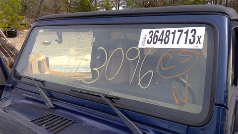 Windshield Glass And Frame Fits 9702 WRANGLER 3598100
