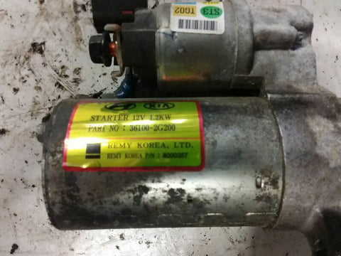 Starter Motor Canada Market VIN 7 8th Digit Fits 08-15 OPTIMA 2854610