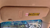 Passenger Sun Visor Illuminated Fits 0709 LEXUS LS460 3528270