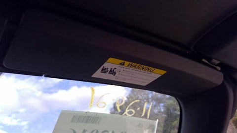 Passenger Right Sun Visor Fits 06-14 MAZDA MX-5 MIATA 3480330