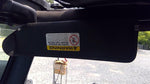Passenger Sun Visor With Air Bag Warning Label Fits 03-06 WRANGLER 466660