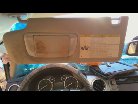 Driver Sun Visor With Illumination Without Sunroof Fits 1421 TUNDRA 4721040