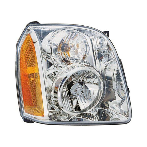 CAPA- 2007-2014 GMC Yukon RH Side Headlight (Chrome housing, clear lens)