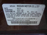 01 NISSAN MAXIMA REAR DRIVE SHAFT 181655