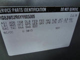 00 01 SATURN L SERIES SEDAN AUTOMATIC TRANSMISSION 181085