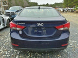 Trunk/Hatch/Tailgate Sedan With Keyless Entry Fits 14-16 ELANTRA 277648