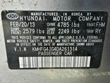 AZERA     2013 Transmission Shift 331510