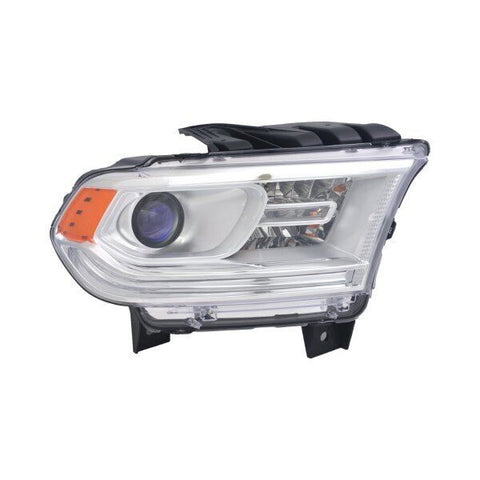 CAPA Headlight For 14-15 Dodge Durango Passenger Side Clear Lens Chrome Housing
