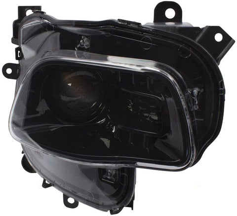 Headlight For 2014-2017 Jeep Cherokee Right Clear Lens With Bulb CAPA