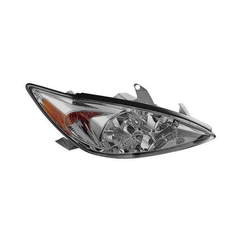 CAPA Headlight For 2002-2004 Toyota Camry Sedan Right Chrome Housing With Bulb